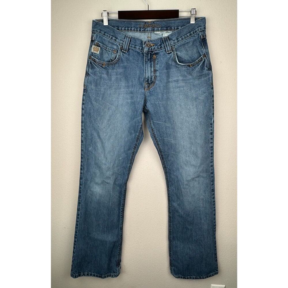 Cinch Carter Jeans Mens Size 34x34* Blue Medium Wash Western Cowboy American